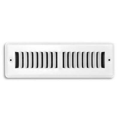 TRUaire 150TSW02X10, 2x10 Return Air Grille, Soft White Steel Wall & Ceiling Vent Cover, 150TSW Series