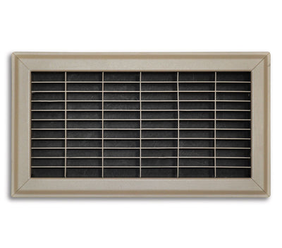 TRUaire 154R06X12, 6x12 Return Air Grille, Brown Aluminum: Steel Wall & Ceiling Vent Cover, 154R Series