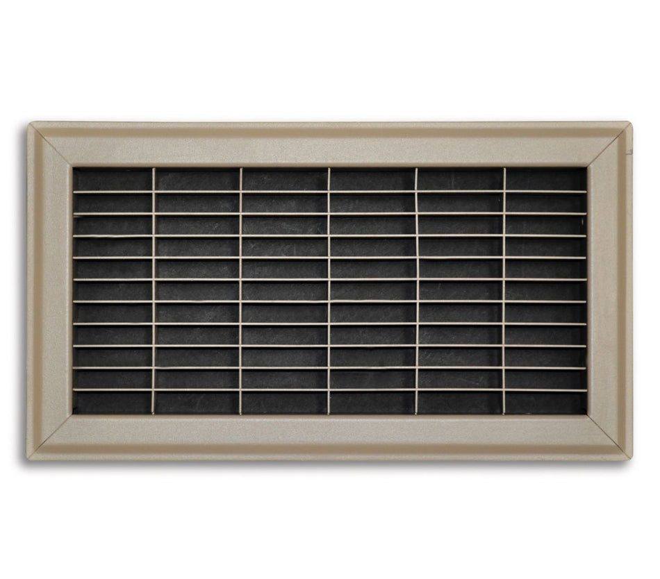 TRUaire 154R06X12, 6x12 Return Air Grille, Brown Aluminum: Steel Wall & Ceiling Vent Cover, 154R Series