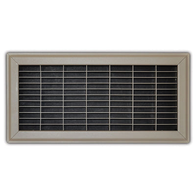 TRUaire 154R06X14, 6x14 Return Air Grille, Brown Aluminum: Steel Wall & Ceiling Vent Cover, 154R Series