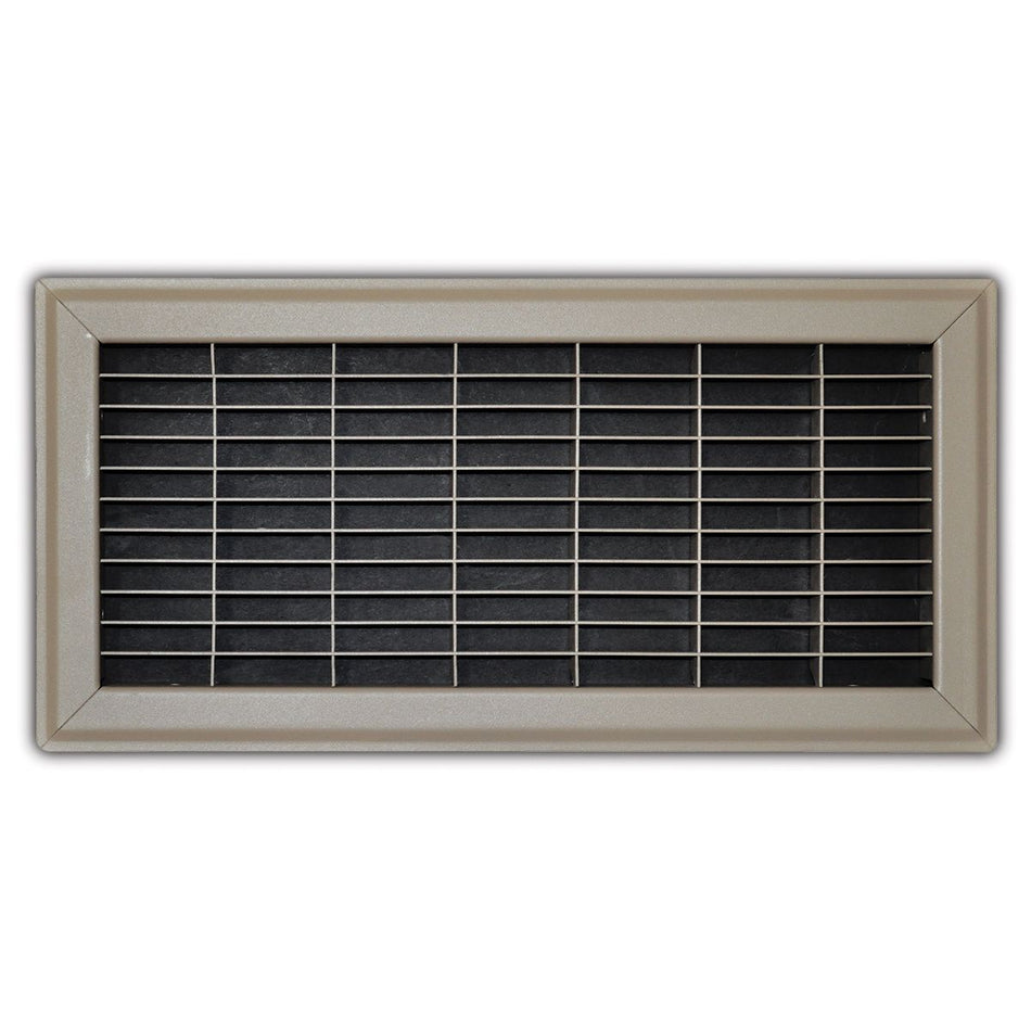 TRUaire 154R06X14, 6x14 Return Air Grille, Brown Aluminum: Steel Wall & Ceiling Vent Cover, 154R Series