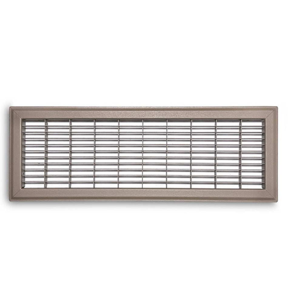 TRUaire 154R06X20, 6x20 Return Air Grille, Brown Aluminum: Steel Wall & Ceiling Vent Cover, 154R Series