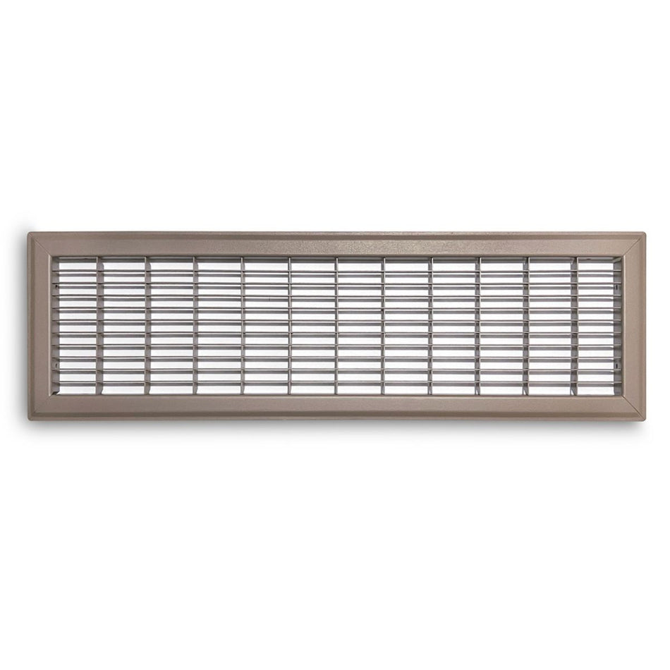 TRUaire 154R06X24, 6x24 Return Air Grille, Brown Aluminum: Steel Wall & Ceiling Vent Cover, 154R Series