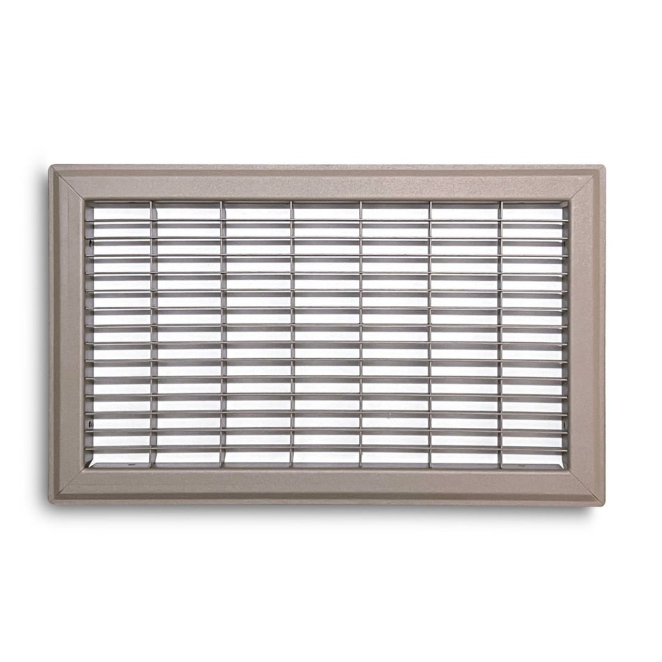 TRUaire 154R08X14, 8x14 Return Air Grille, Brown Aluminum: Steel Wall & Ceiling Vent Cover, 154R Series