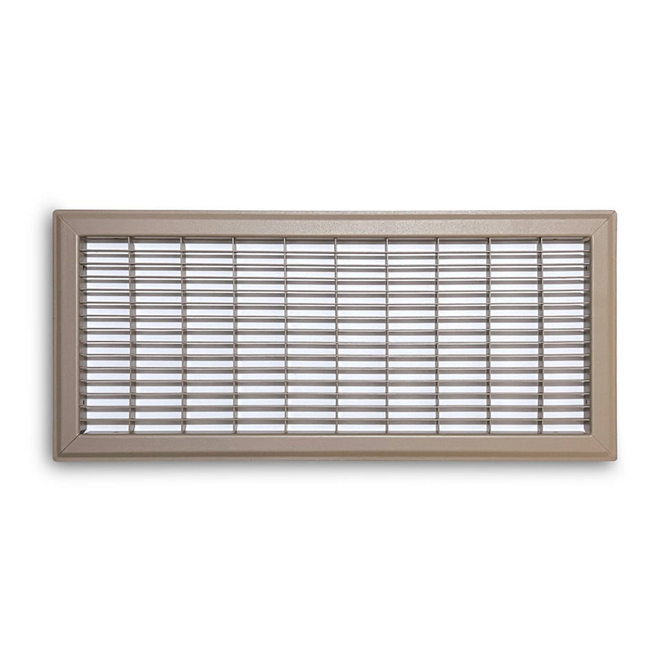 TRUaire 154R08X20, 8x20 Return Air Grille, Brown Aluminum: Steel Wall & Ceiling Vent Cover, 154R Series