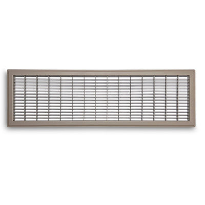 TRUaire 154R08X30, 8x30 Return Air Grille, Brown Aluminum: Steel Wall & Ceiling Vent Cover, 154R Series