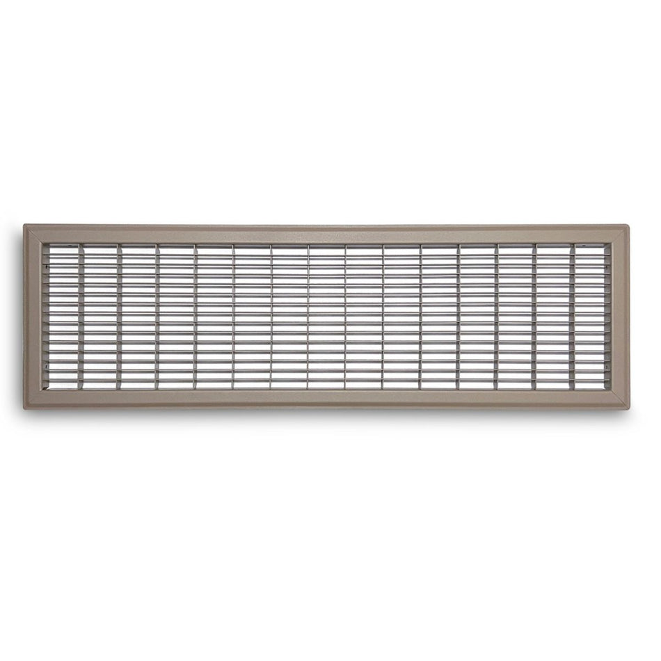 TRUaire 154R08X30, 8x30 Return Air Grille, Brown Aluminum: Steel Wall & Ceiling Vent Cover, 154R Series