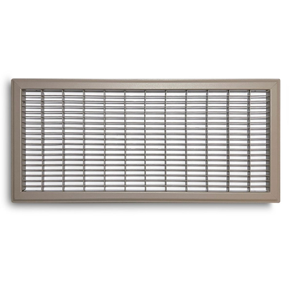 TRUaire 154R10X24, 10x24 Return Air Grille, Brown Aluminum: Steel Wall & Ceiling Vent Cover, 154R Series