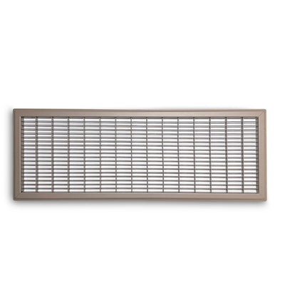TRUaire 154R10X30, 10x30 Return Air Grille, Brown Aluminum: Steel Wall & Ceiling Vent Cover, 154R Series