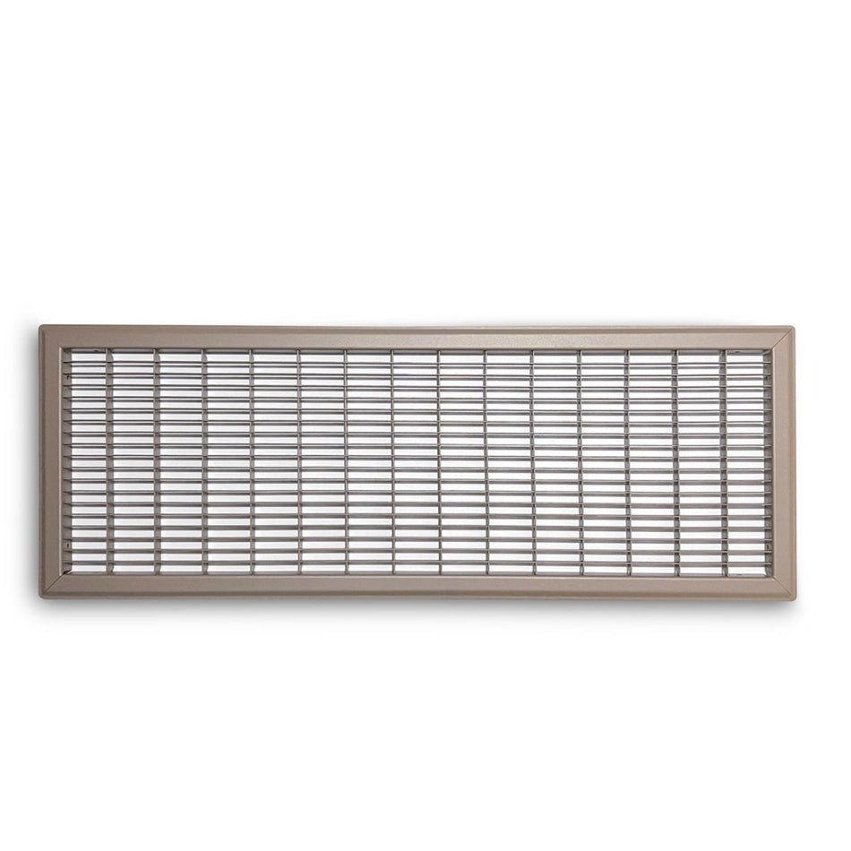 TRUaire 154R10X30, 10x30 Return Air Grille, Brown Aluminum: Steel Wall & Ceiling Vent Cover, 154R Series