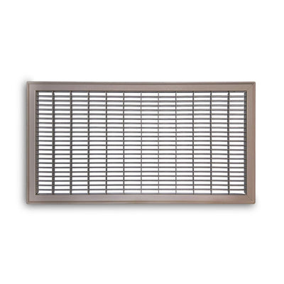 TRUaire 154R12X24, 12x24 Return Air Grille, Brown Aluminum: Steel Wall & Ceiling Vent Cover, 154R Series