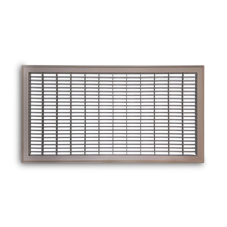 TRUaire 154R12X24, 12x24 Return Air Grille, Brown Aluminum: Steel Wall & Ceiling Vent Cover, 154R Series