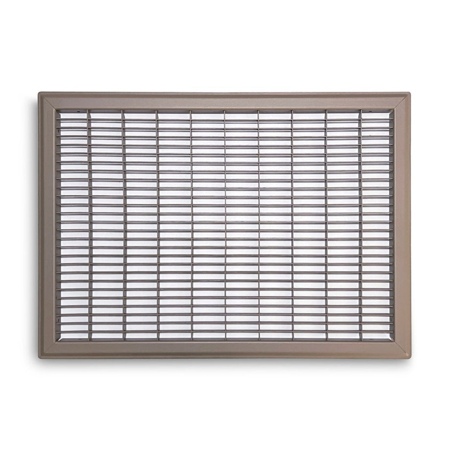 TRUaire 154R14X20, 14x20 Return Air Grille, Brown Aluminum: Steel Wall & Ceiling Vent Cover, 154R Series