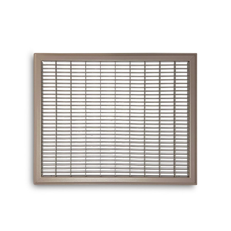 TRUaire 154R16X20, 16x20 Return Air Grille, Brown Aluminum: Steel Wall & Ceiling Vent Cover, 154R Series