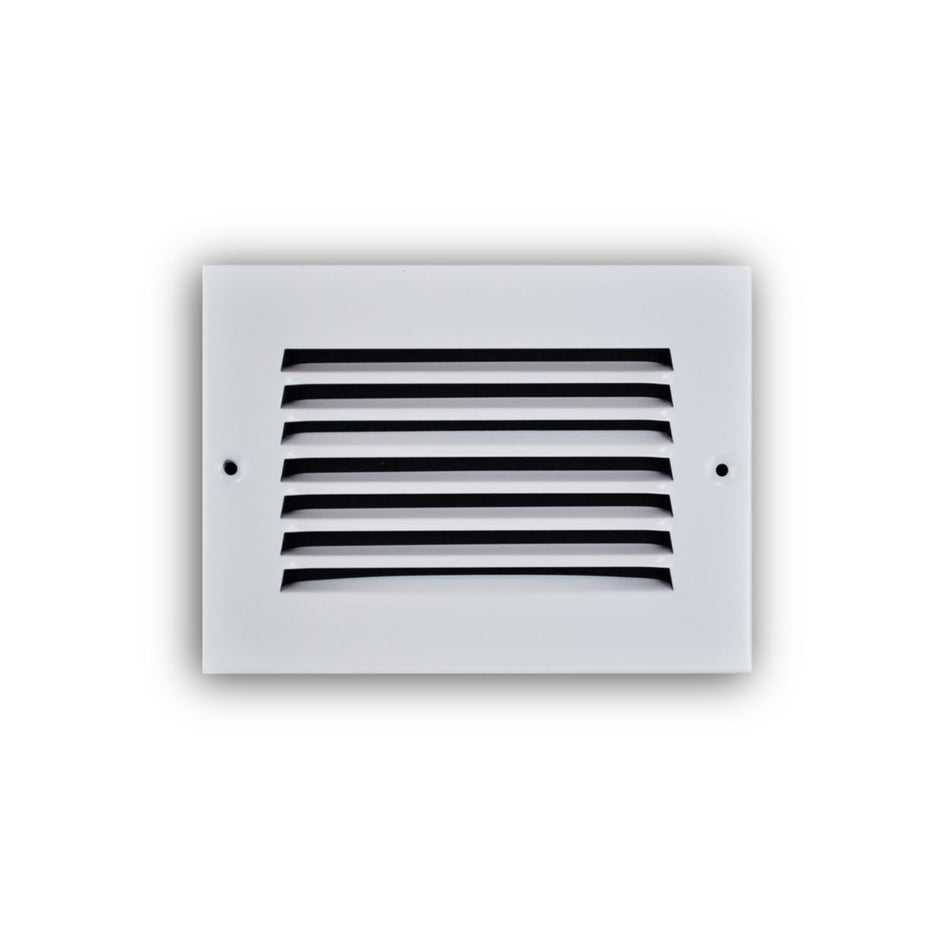 TRUaire 17006X04, 6x4 Return Air Grille, White Steel Wall & Ceiling Vent Cover, 170 Series