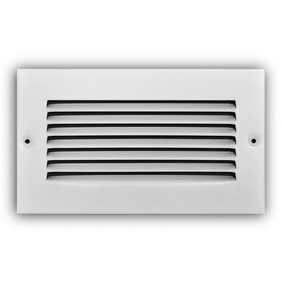 TRUaire 17008X04, 8x4 Return Air Grille, White Steel Wall & Ceiling Vent Cover, 170 Series