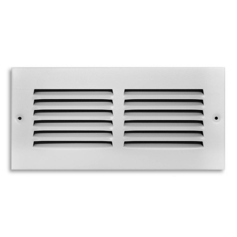 TRUaire 17010X04, 10x4 Return Air Grille, White Steel Wall & Ceiling Vent Cover, 170 Series