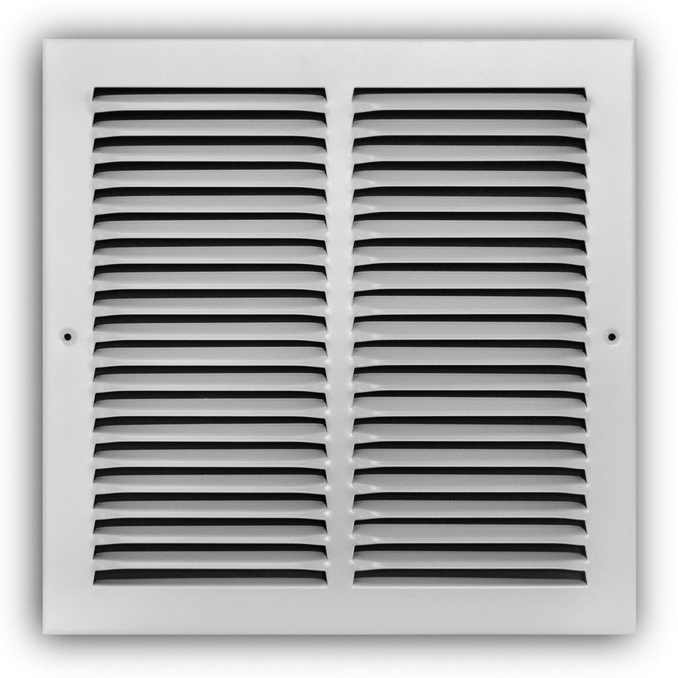 TRUaire 17012X12, 12x12 Return Air Grille, White Steel Wall & Ceiling Vent Cover, 170 Series