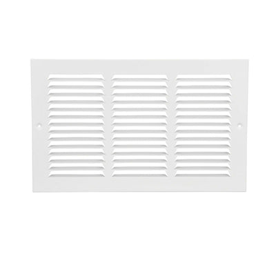 TRUaire 17014X08, 14x8 Return Air Grille, White Steel Wall & Ceiling Vent Cover, 170 Series