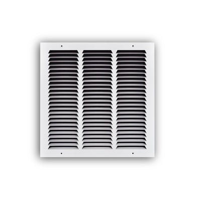 TRUaire 17014X144, 14x14 Return Air Grille, White Steel Wall & Ceiling Vent Cover, 170 Series