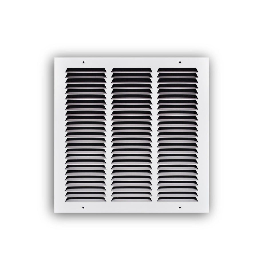 TRUaire 17014X144, 14x14 Return Air Grille, White Steel Wall & Ceiling Vent Cover, 170 Series