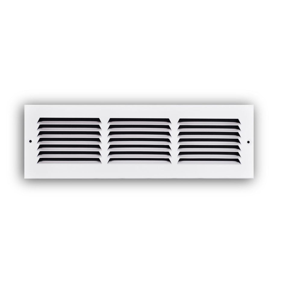 TRUaire 17016X04, 16x4 Return Air Grille, White Steel Wall & Ceiling Vent Cover, 170 Series