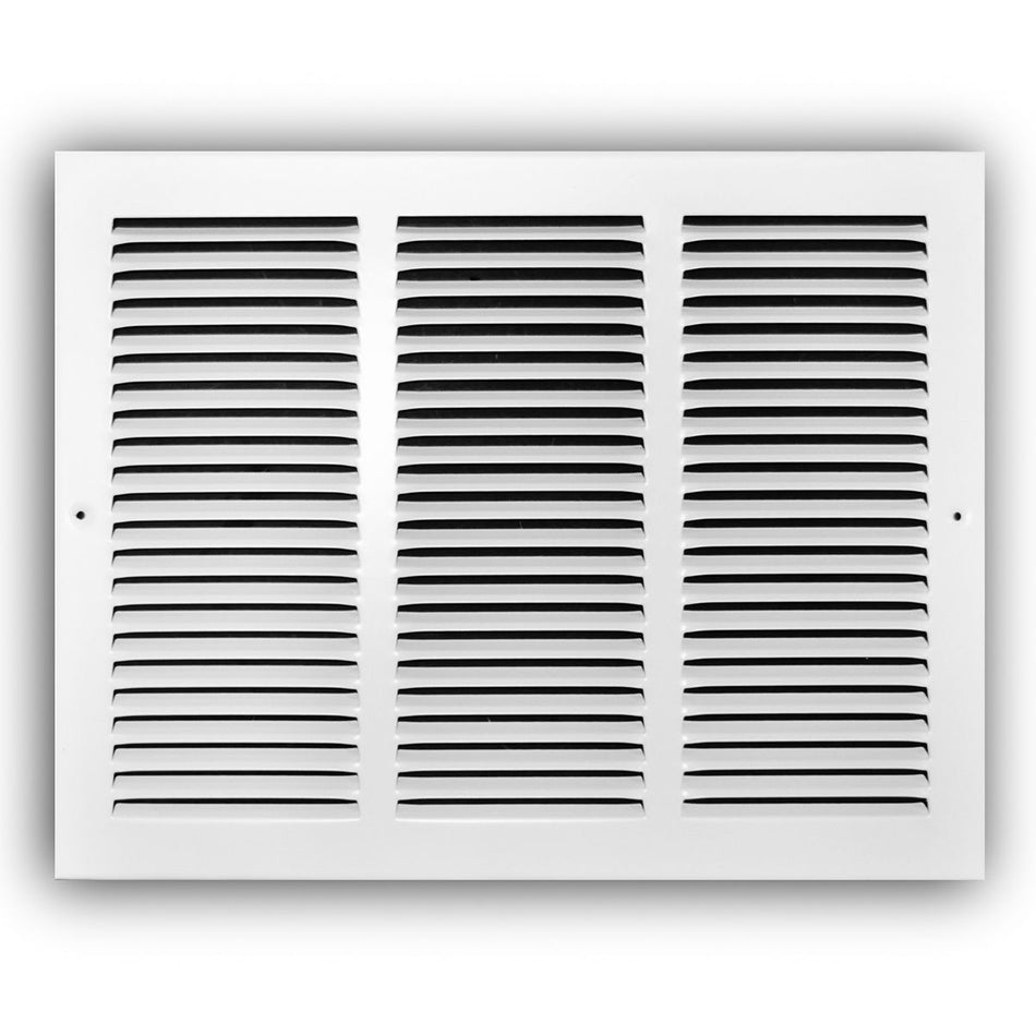 TRUaire 17016X12, 16x12 Return Air Grille, White Steel Wall & Ceiling Vent Cover, 170 Series