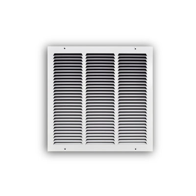 TRUaire 17016X16, 16x16 Return Air Grille, White Steel Wall & Ceiling Vent Cover, 170 Series