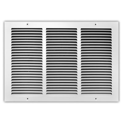 TRUaire 17018X12, 18x12 Return Air Grille, White Steel Wall & Ceiling Vent Cover, 170 Series