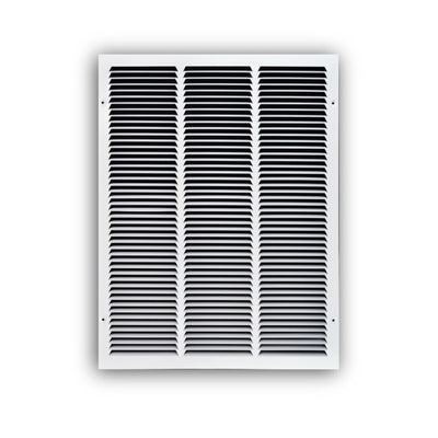 TRUaire 17018X24, 18x24 Return Air Grille, White Steel Wall & Ceiling Vent Cover, 170 Series