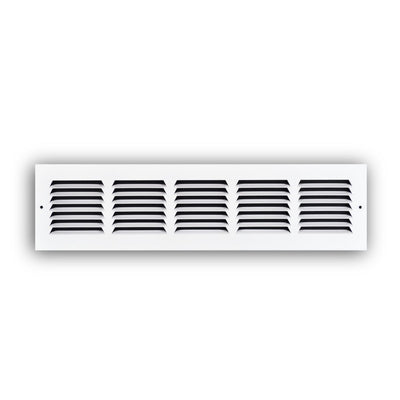 TRUaire 17020X04, 20x4 Return Air Grille, White Steel Wall & Ceiling Vent Cover, 170 Series