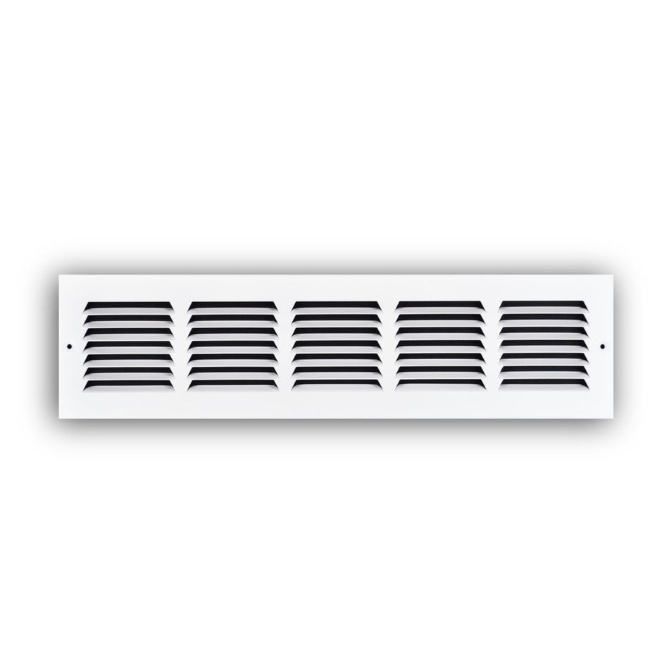 TRUaire 17020X04, 20x4 Return Air Grille, White Steel Wall & Ceiling Vent Cover, 170 Series