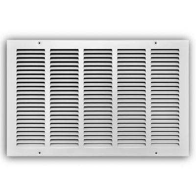 TRUaire 17020X12, 20x12 Return Air Grille, White Steel Wall & Ceiling Vent Cover, 170 Series