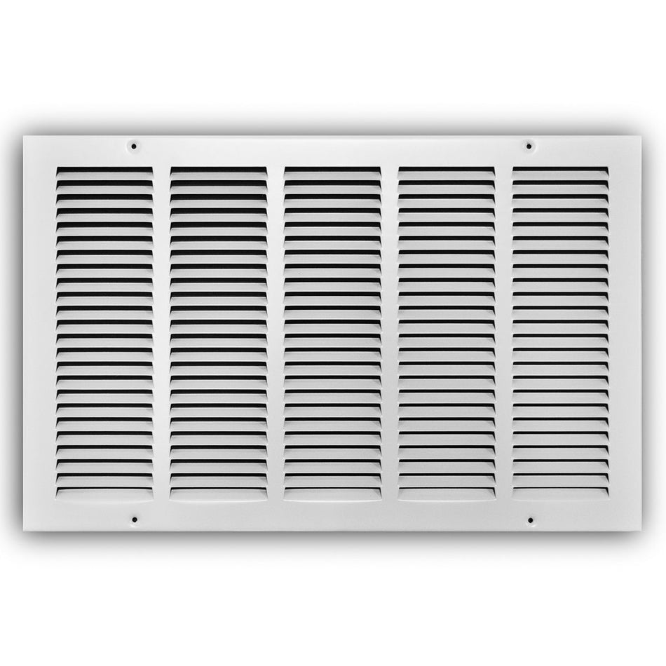 TRUaire 17020X12, 20x12 Return Air Grille, White Steel Wall & Ceiling Vent Cover, 170 Series