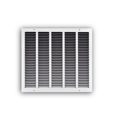 TRUaire 17020X18, 20x18 Return Air Grille, White Steel Wall & Ceiling Vent Cover, 170 Series
