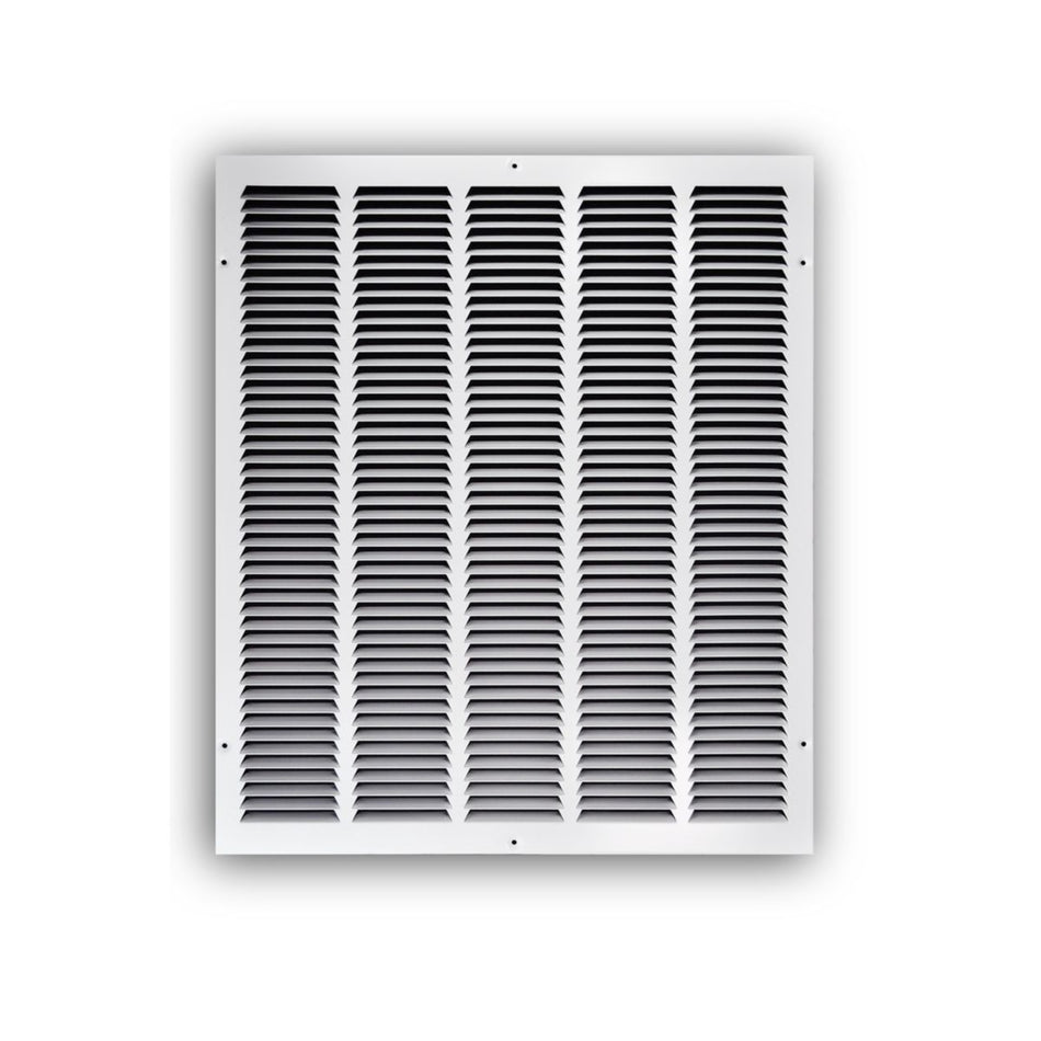 TRUaire 17020X24, 20x24 Return Air Grille, White Steel Wall & Ceiling Vent Cover, 170 Series