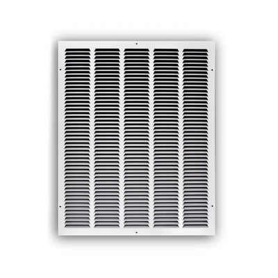 TRUaire 17020X25, 20x25 Return Air Grille, White Steel Wall & Ceiling Vent Cover, 170 Series