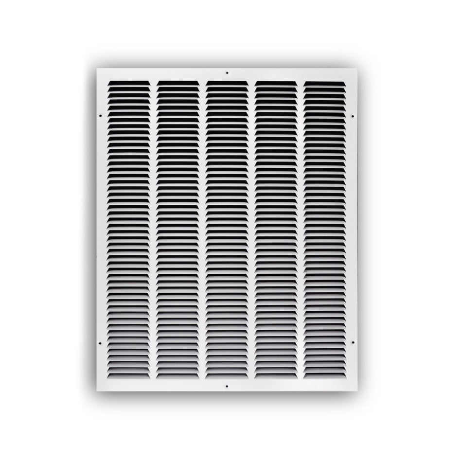 TRUaire 17020X25, 20x25 Return Air Grille, White Steel Wall & Ceiling Vent Cover, 170 Series