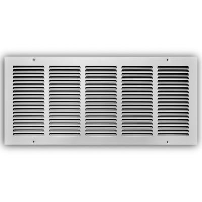 TRUaire 17024X10, 24x10 Return Air Grille, White Steel Wall & Ceiling Vent Cover, 170 Series