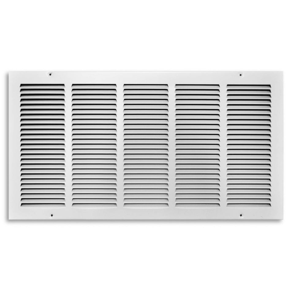 TRUaire 17024X12, 24x12 Return Air Grille, White Steel Wall & Ceiling Vent Cover, 170 Series
