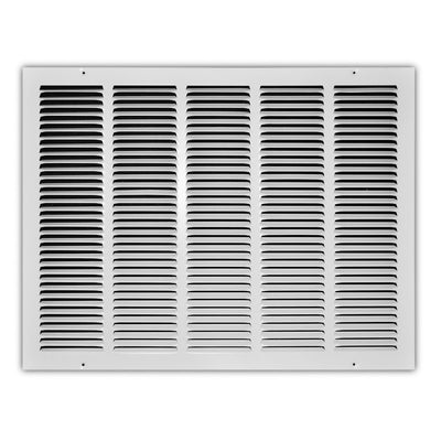 TRUaire 17024X18, 24x18 Return Air Grille, White Steel Wall & Ceiling Vent Cover, 170 Series