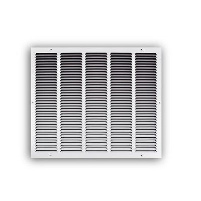 TRUaire 17024X20, 24x20 Return Air Grille, White Steel Wall & Ceiling Vent Cover, 170 Series