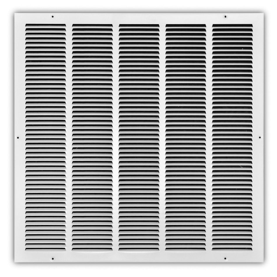 TRUaire 17024X24, 24x24 Return Air Grille, White Steel Wall & Ceiling Vent Cover, 170 Series