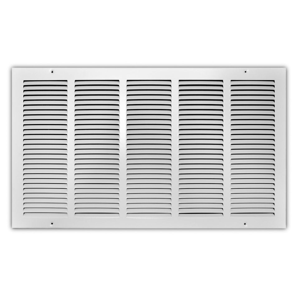 TRUaire 17025X14, 24x14 Return Air Grille, White Steel Wall & Ceiling Vent Cover, 170 Series