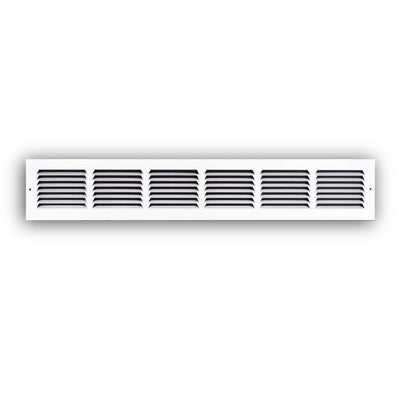 TRUaire 17030X04, 30x4 Return Air Grille, White Steel Wall & Ceiling Vent Cover, 170 Series