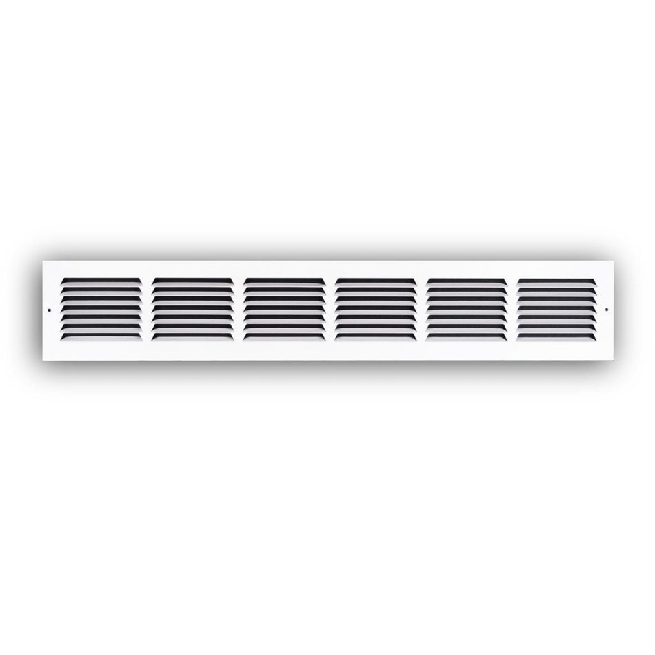 TRUaire 17030X04, 30x4 Return Air Grille, White Steel Wall & Ceiling Vent Cover, 170 Series