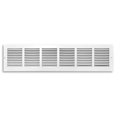 TRUaire 17030X06, 36x6 Return Air Grille, White Steel Wall & Ceiling Vent Cover, 170 Series