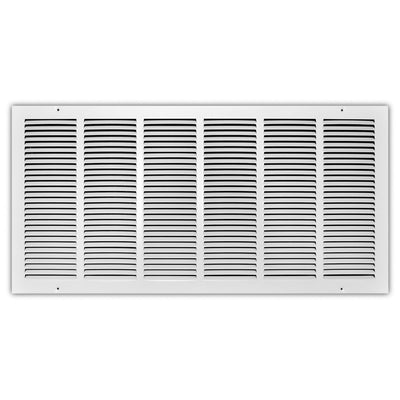 TRUaire 17030X14, 30x14 Return Air Grille, White Steel Wall & Ceiling Vent Cover, 170 Series