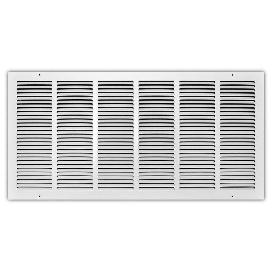 TRUaire 17030X14, 30x14 Return Air Grille, White Steel Wall & Ceiling Vent Cover, 170 Series