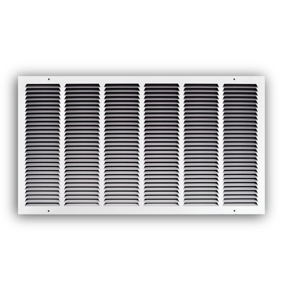 TRUaire 17030X16, 30x16 Return Air Grille, White Steel Wall & Ceiling Vent Cover, 170 Series